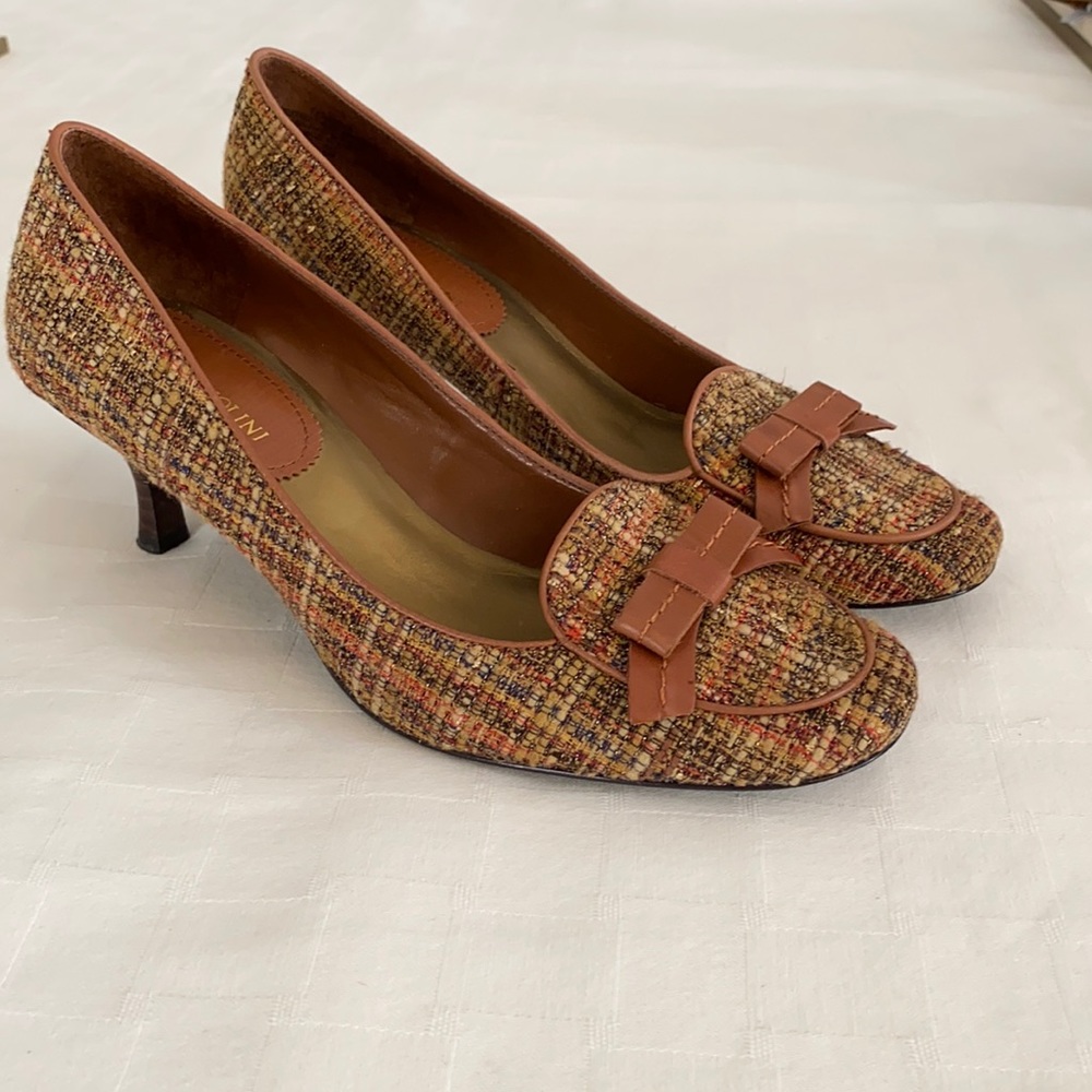 Enzo Angiolini Brown Tweed Heels